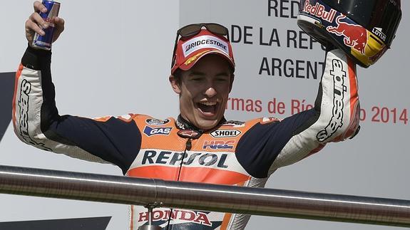 Márquez, durante el Gran Premio de Argentina.