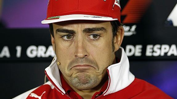 Alonso, durante la rueda de prensa.