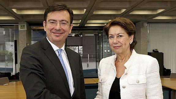 Román Escolano y Magdalena Álvarez. 