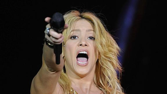 Shakira, en una de sus actuaciones. 
