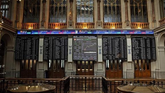 Interior de la bolsa de Madrid 