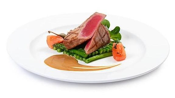 Un plato de atún rojo.