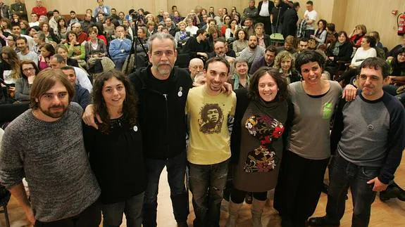 Willy Toledo, en un acto de Podemos, en marzo pasado.