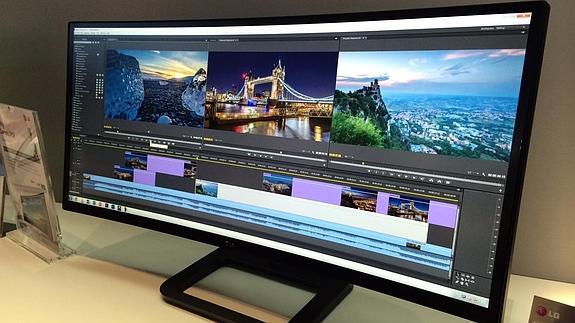 El monitor curvo de LG. 