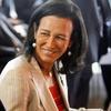 Ana Patricia Botín sale de su casa en Boadilla del Monte. 