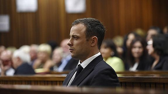 Pistorius, en el juicio. 