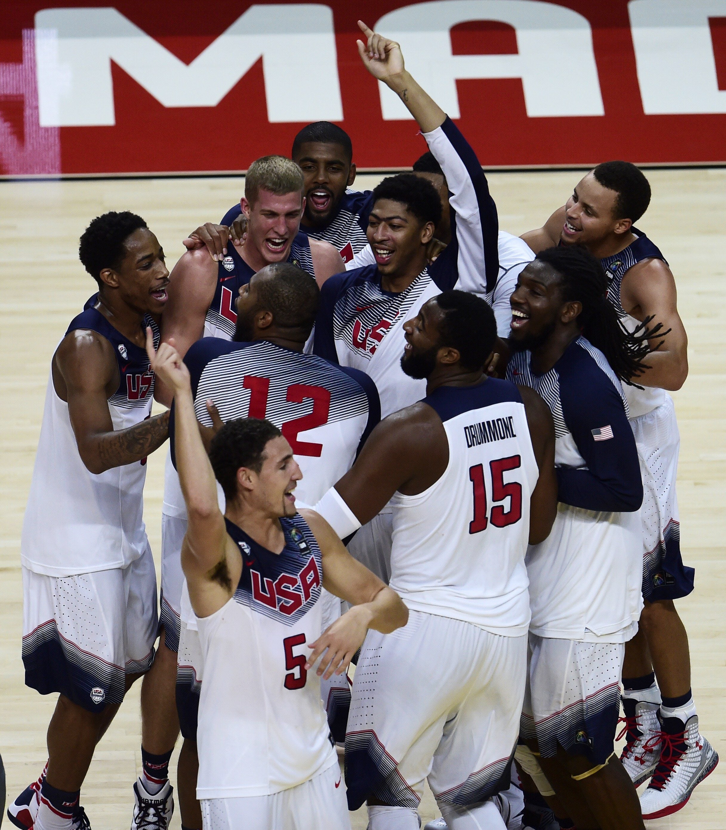 Estados Unidos celebra su triunfo en la final. 