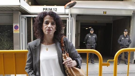 La vicepresidenta de Covite, Laura Martín y viuda de Juan Carlos García Goena, asesinado por los GAL 