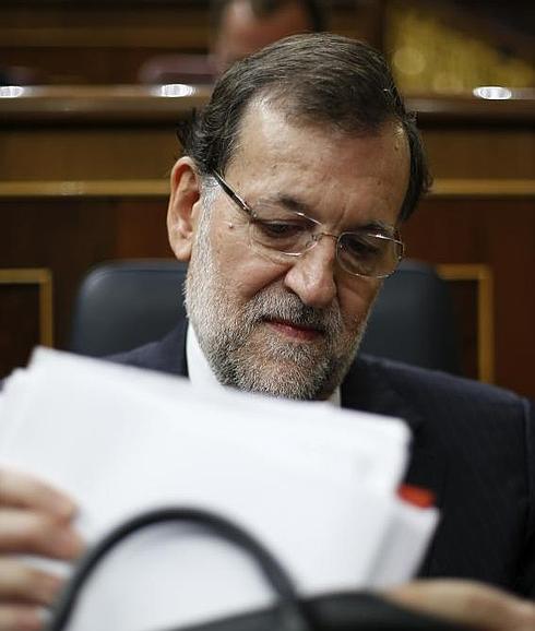 Mariano Rajoy, en el Congreso de los Diputados. 