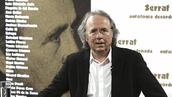 Serrat, durante la rueda de prensa. 