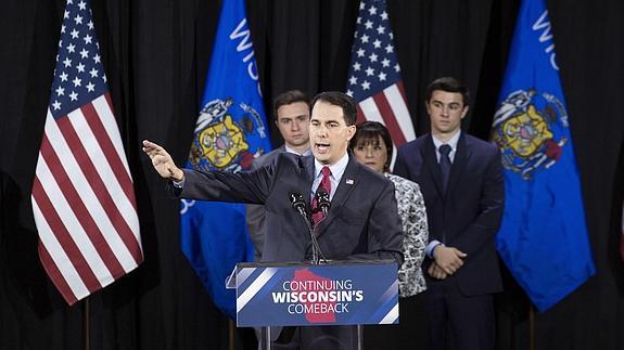 Scott Walker, gobernador de Wisconsin. 