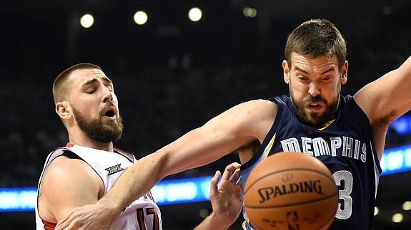 Marc Gasol, durante el partido. 