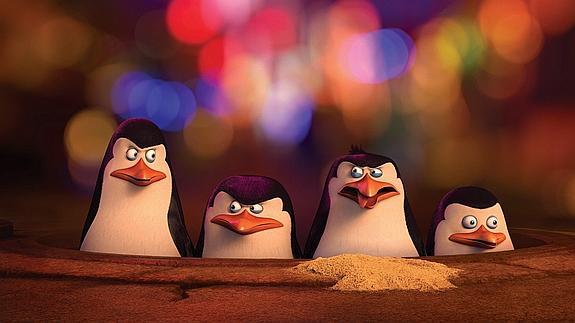 Escena de 'Los Pingüinos de Madagascar: La Película' 