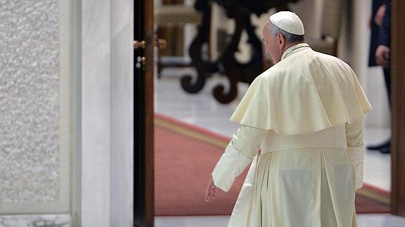 Francisco, ayer, en el Vaticano.