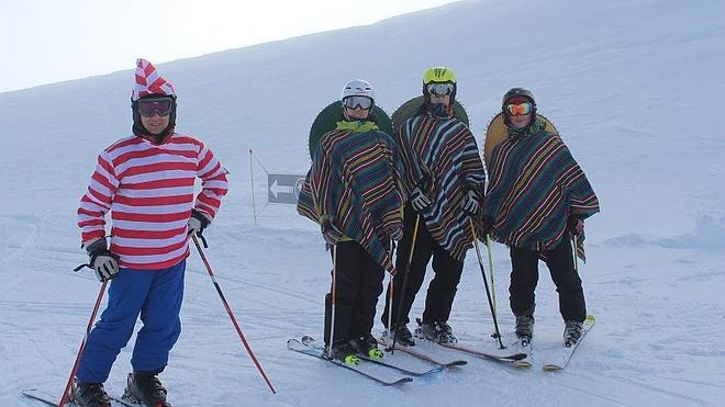 Los disfraces son cada vez más habituales en las estaciones de esquí