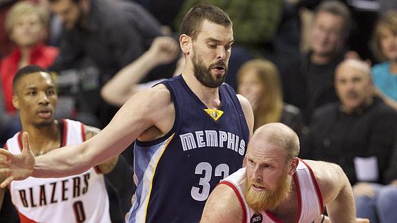 Marc Gasol, durante el partido. 