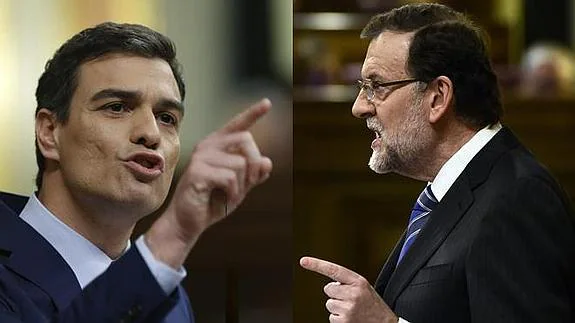 Pedro Sánchez y Mariano Rajoy, durante su 'cara a cara'.
