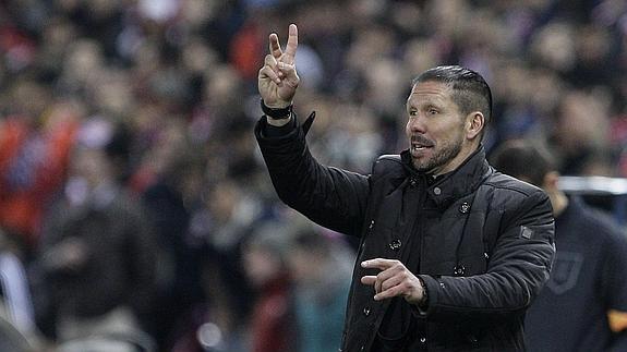 El entrenador argentino del Atlético de Madrid, Diego Pablo Simeone. 