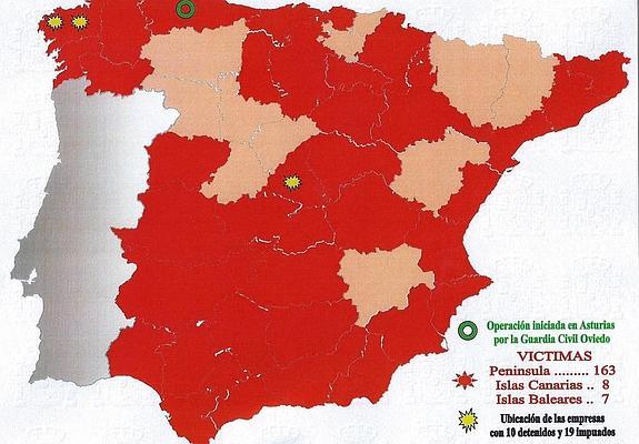 Diez detenidos y desarticulada una red que estafó 1.200.000 euros a pymes