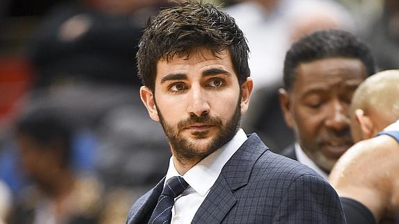 Ricky Rubio, en la cancha. 