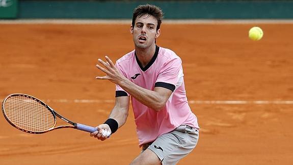 Marcel Granollers durante un partido de segunda ronda del torneo de Montecarlo. 