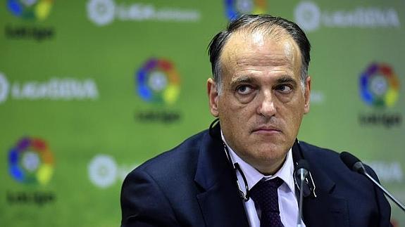 Javier Tebas, presidente de la LFP. 