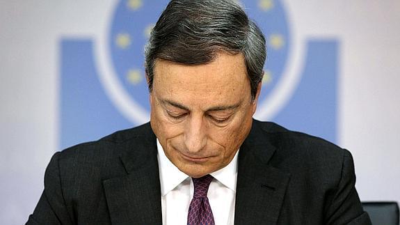 Mario Draghi, presidente del BCE. 