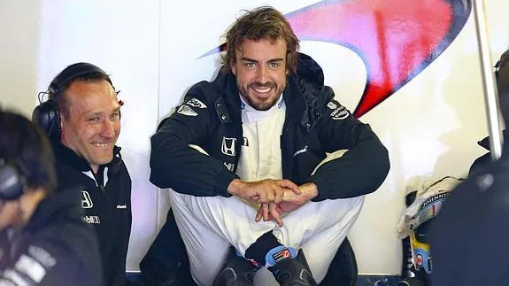 Fernando Alonso, en los entrenamientos de Montecarlo. 