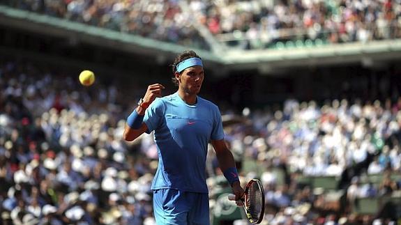 Rafa Nadal, en Roland Garros. 