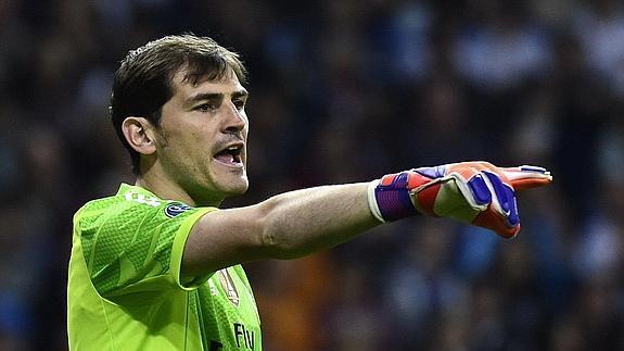 Casillas, con el Real Madrid. 