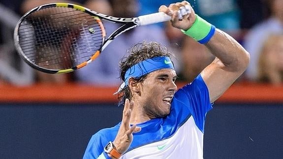 Rafa Nadal durante el torneo de Montreal. 