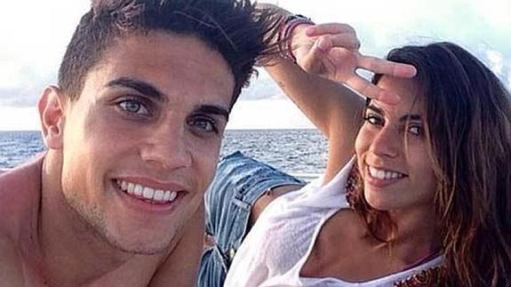 Marc Bartra y Melissa Jiménez ya son padres de Gala