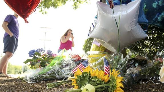 Homenaje a los periodistas asesinados en Virginia.