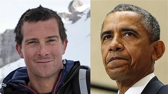 Bear Grylls y Barack Obama.