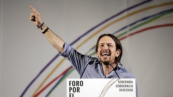 El líder de Podemos, Pablo Iglesias. 