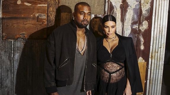 Kim Kardashian y Kanye West.