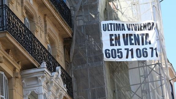 Una vivienda en venta en San Sebastián.