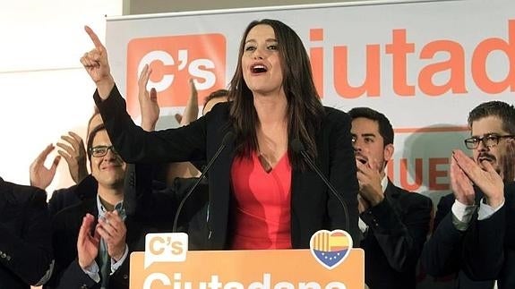 La líder de Ciudadanos en Cataluña, Inés Arrimadas. 