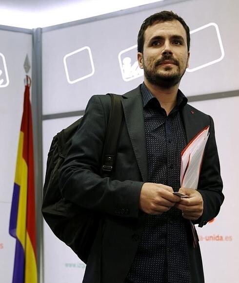 El candidato de IU a la Presidencia del Gobierno, Alberto Garzón. 