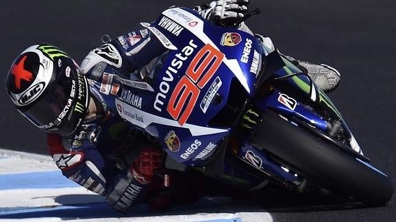 Jorge Lorenzo, durante la clasificación en Phillip Island. 