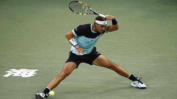 Nadal, en su duelo ante Tsonga. 