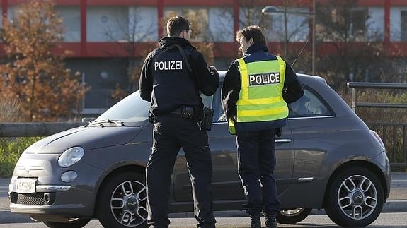 Controles en la frontera entre Alemania y Francia.