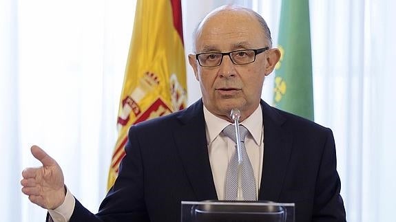 El ministro de Hacienda, Cristóbal Montoro. 