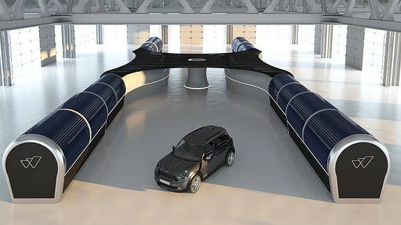 La máquina de Watly se vende por módulos.