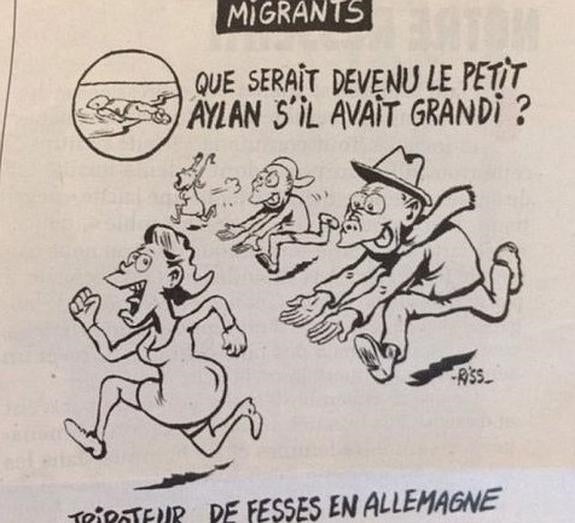 Viñeta en 'Charlie Hebdo'.