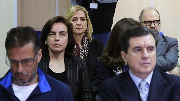 La infanta Cristina, el pasado 11 de enero en el banquillo.