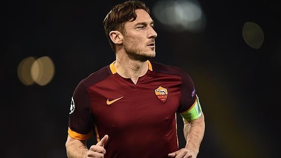 Francesco Totti, en un partido de la Roma. 