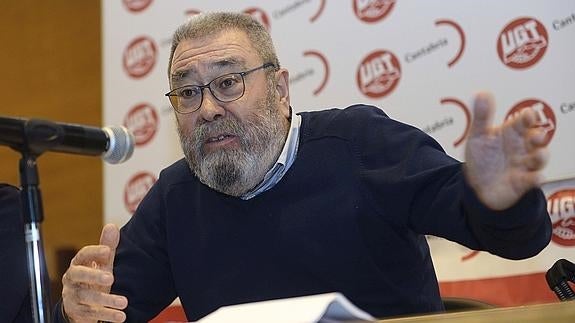 El secretario general de UGT, Cándido Méndez. 