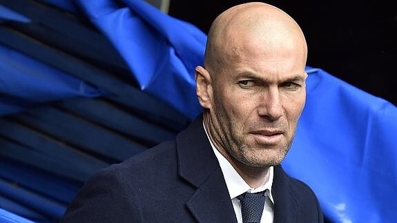 Zinédine Zidane, en el partido ante el Celta. 