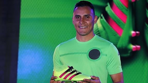 Keylor Navas, en un acto promocional. 